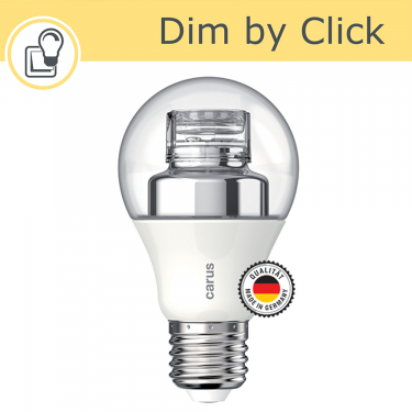 Dim by Click LED 600lm E27 Clear 