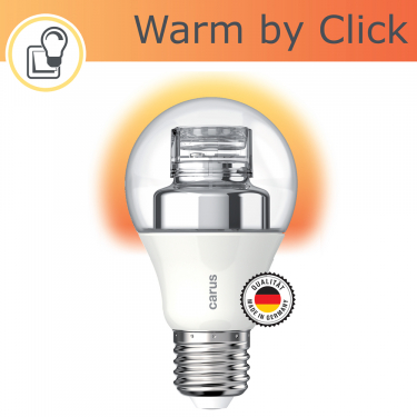 Warm by Click LED 600lm E27 Clear  