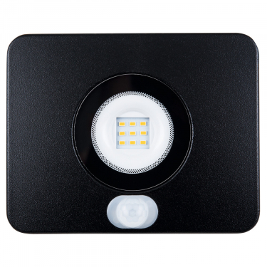 LED Strahler BOLTON inkl. Bewegungsmelder, schwarz, 110°, 3000K, IP65 10 Watt