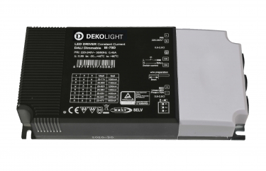 Deko-Light LED-Netzgerät, Multi-Current, IE-75D, dimmbar: DALI-Bus nach IEC 62, IP20, schwarz 