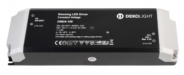 Deko-Light LED-Netzgerät, Bauform BASIC, primär dimmbar, 24V, schwarz 34-100W