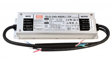 Meanwell LED-Netzgerät ELG-Dali, dimmbar: DALI-Bus, silber, 48V, IP67 240W