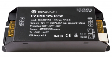 LED-Netzgerät mit integriertem 3-Kanal-DMX Dimmer 