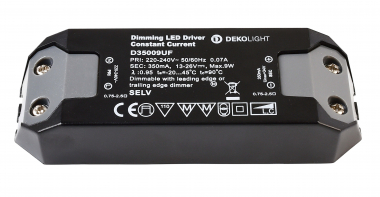 Deko-Light LED-Netzgerät, Bauform BASIC, DIM, IP20, 350mA, schwarz 
