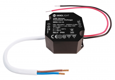Deko-Light LED-Netzgerät, OCTO, CV, Mini 12V/12W, 230V 12V DC, 0- 