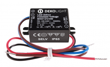 Deko-Light LED-Netzgerät, MINI, CV, 12V/4W, 230V 12V DC, 0-330 mA 